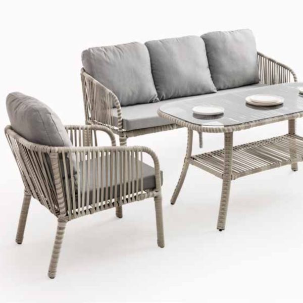 Artemis Rattan Bahçe & Balkon Oturma Grubu (3+1+1+Sehpa)