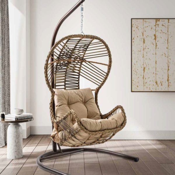 Capri Erdek Tekli Rattan Bahçe Salıncağı